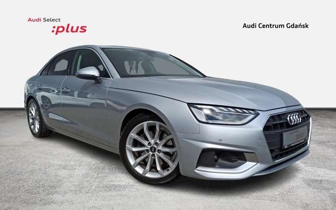 Audi A4 cena 119900 przebieg: 50383, rok produkcji 2021 z Lidzbark małe 562